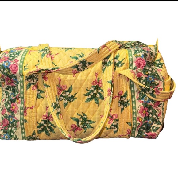 Floral Yellow Quilted Women's Bag - Picture 8 of 8